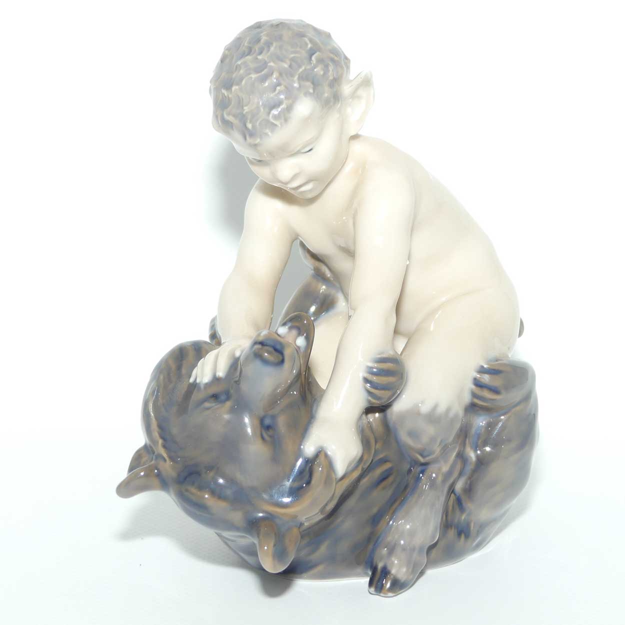 Royal Copenhagen figure 648 | Fawn wrestling a Bear