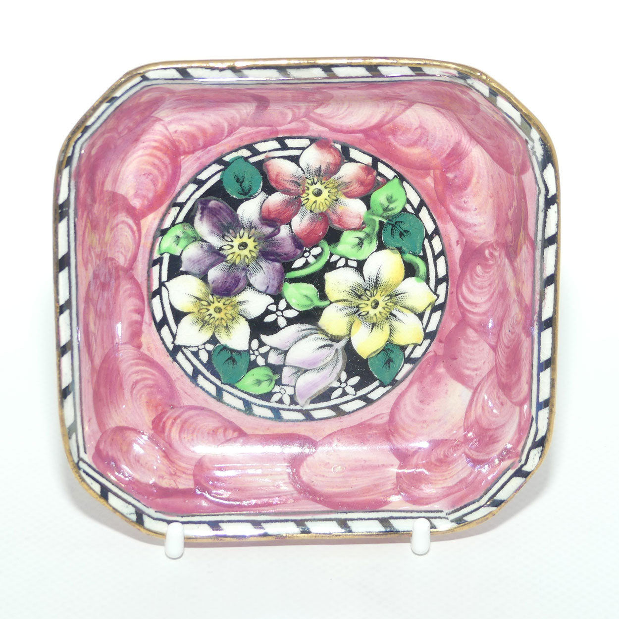 Maling Clematis Rose square dish | 6501