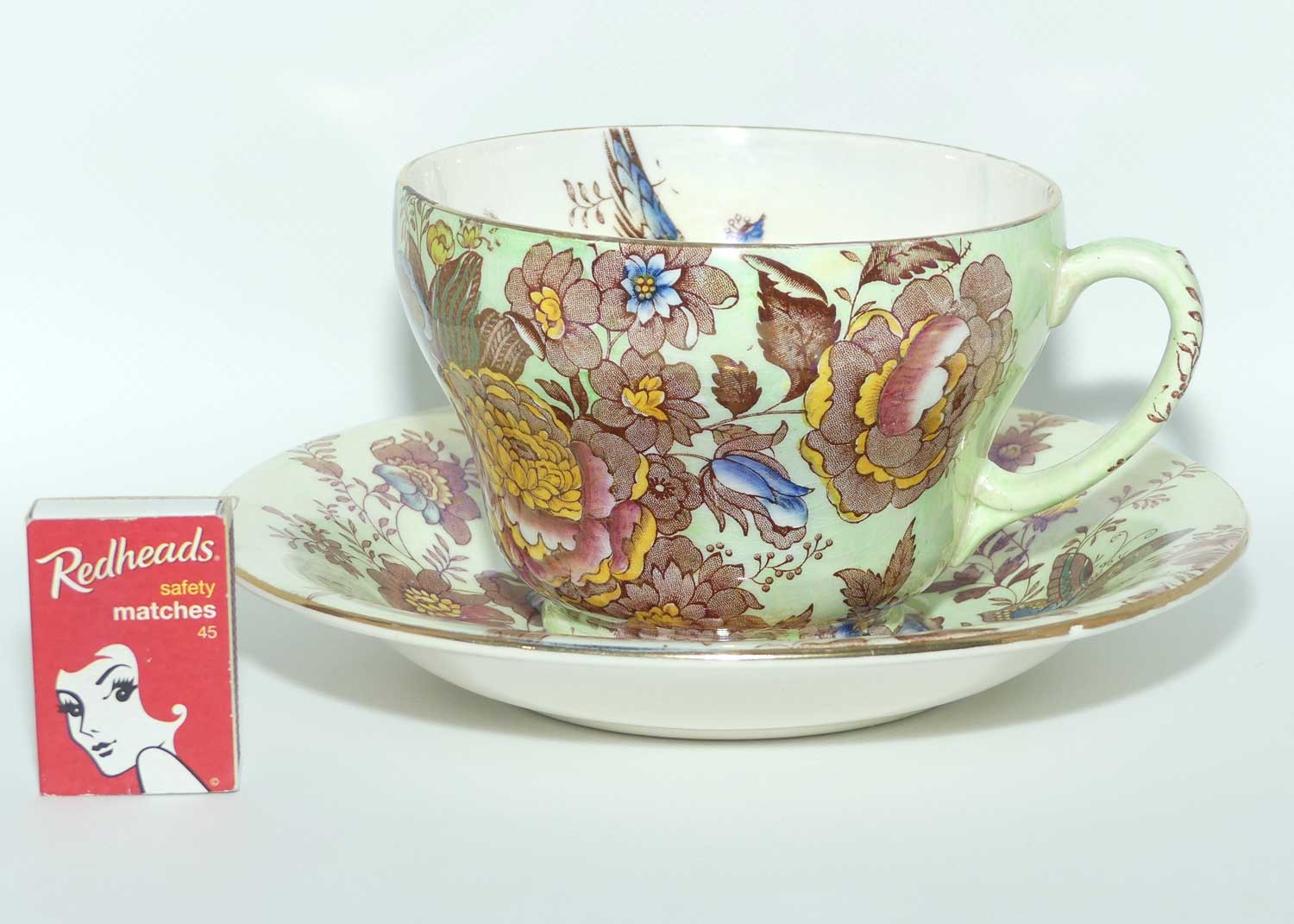 Maling Pheasant pattern Grandfather cup and saucer | Pattern 6549