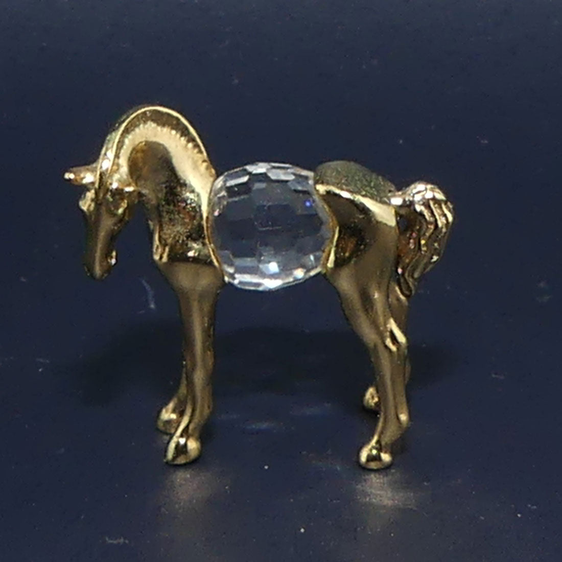 Lencia Austria | Star Collection crystal figure | 66.076 Horse Head Down | boxed