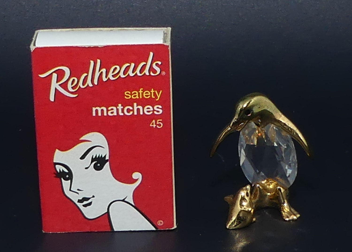 Lencia Austria | Star Collection crystal figure | 66.078 Mother Penguin and Chick | boxed