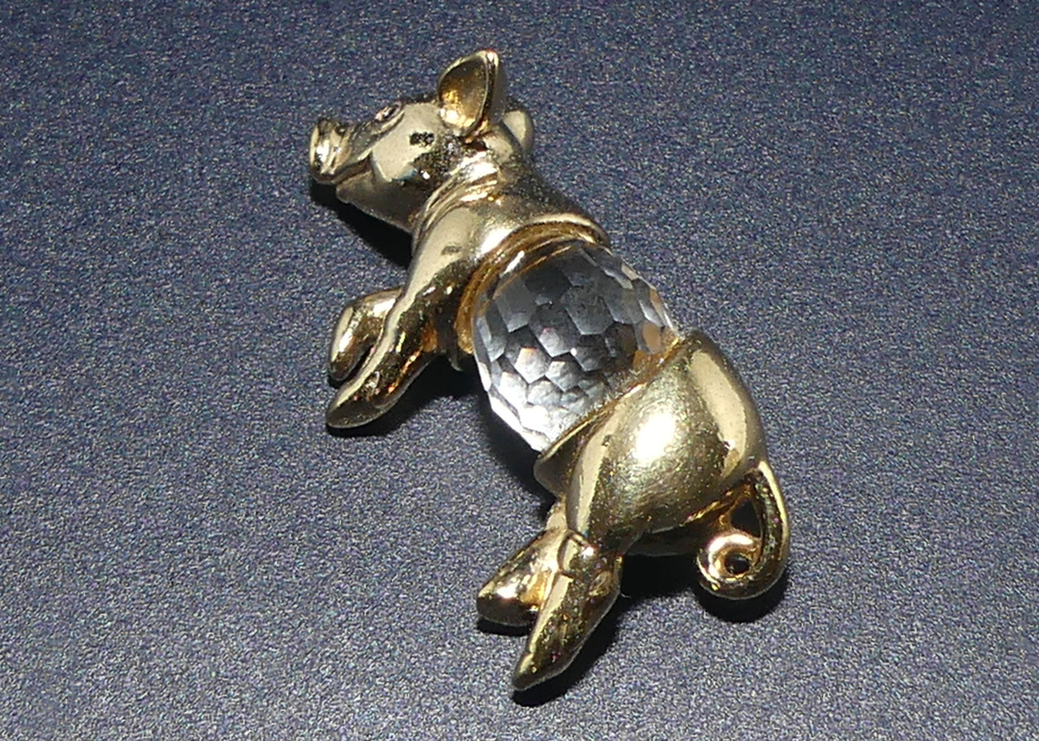 Lencia Austria | Star Collection crystal figure | 66.198 Pig Lying | boxed