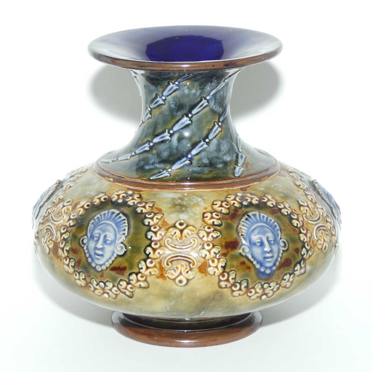 Royal Doulton stoneware wide body vase decorated with Cameo panels | 6701