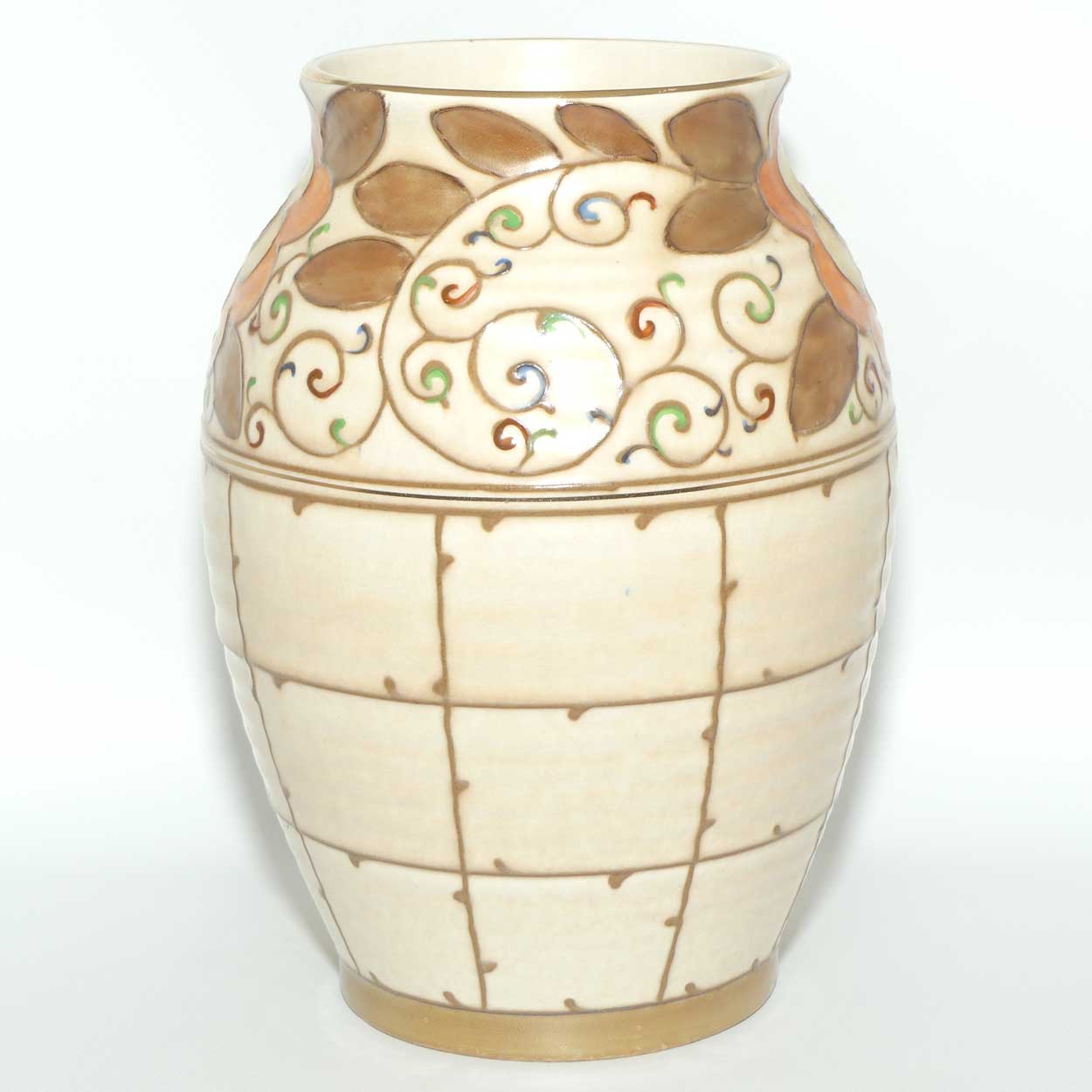 Bursley Ware Charlotte Rhead Trellis vase | Shape 672