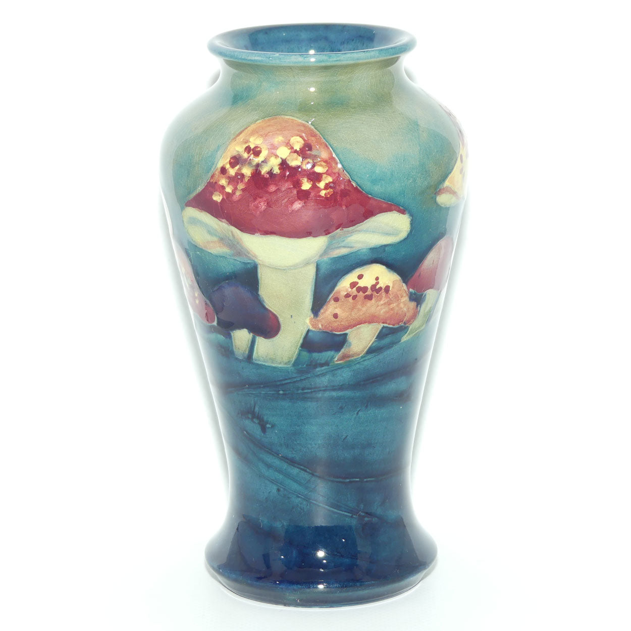 William Moorcroft Claremont vase | Shape 72 | 10 Mushrooms