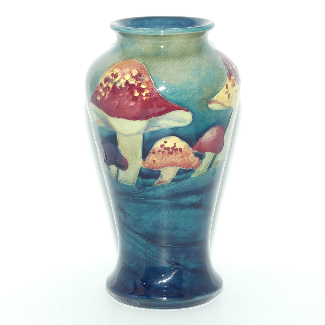 William Moorcroft Claremont vase | Shape 72 | 10 Mushrooms