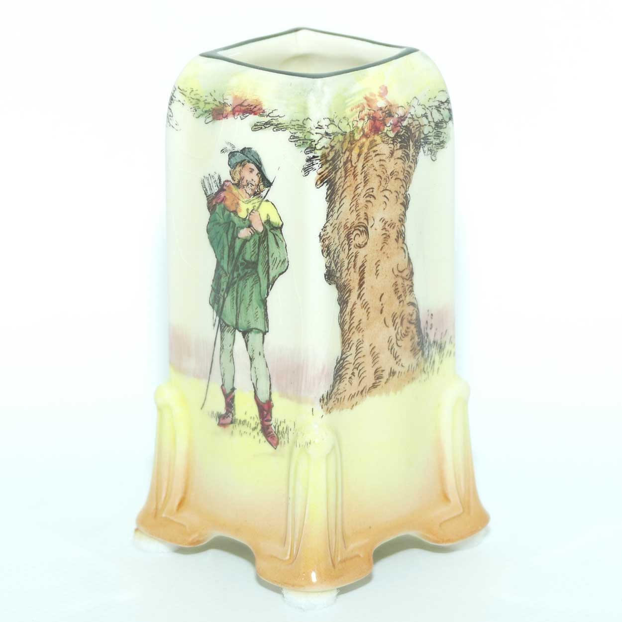 Royal Doulton Under the Greenwood Tree | Robin Hood vase | Shape 7349 | Robin Hood D6094