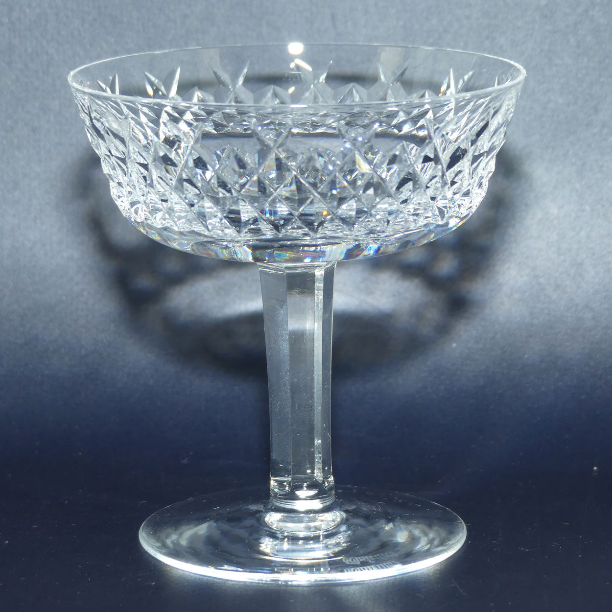 Waterford Crystal Alana pattern set of 6 Champagne Saucers | 75ml