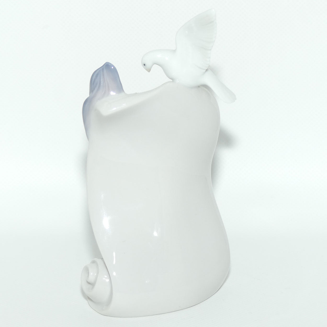 Lladro Society Dove and Pink Rose display plaque | #7677 | plaque only