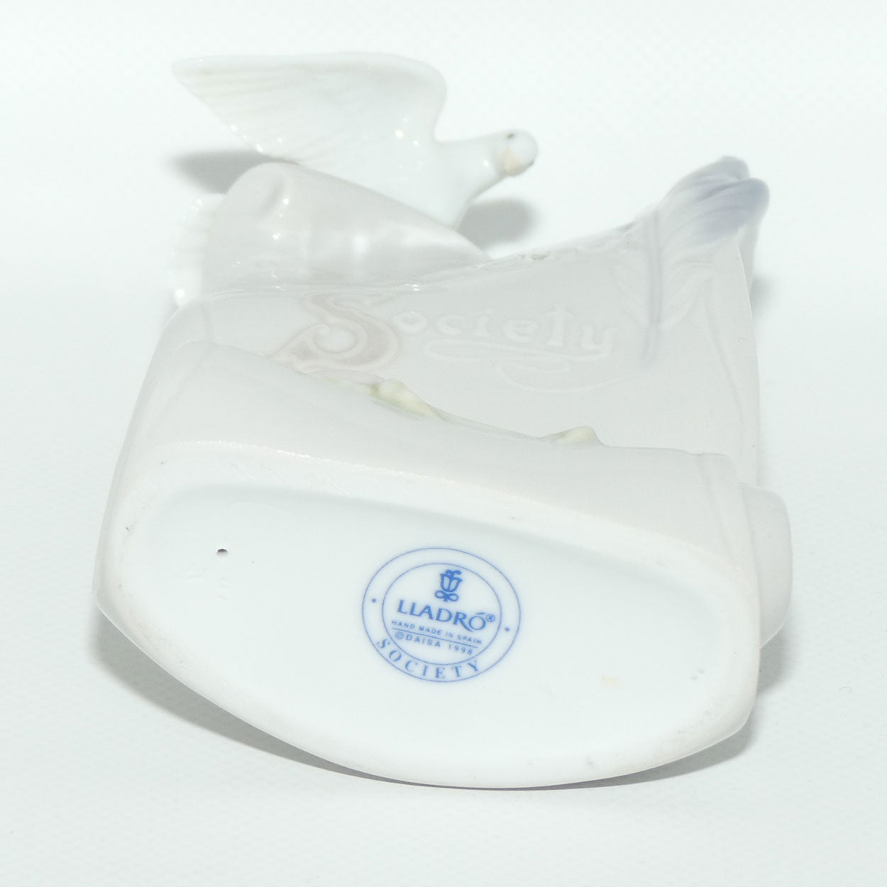 Lladro Society Dove and Pink Rose display plaque | #7677 | plaque only