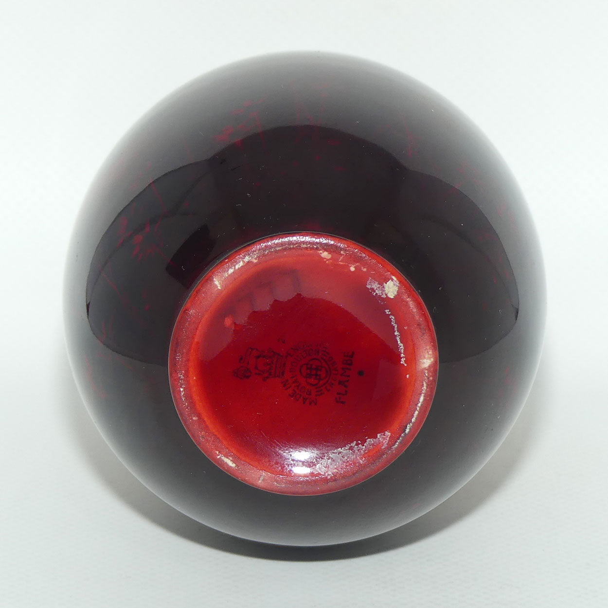 Royal Doulton Flambe English Castle and Daisies vase | Shape 7777