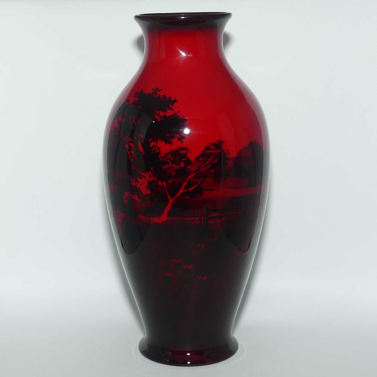 Royal Doulton Flambe Countryside vase | Bulbous shape | 7798
