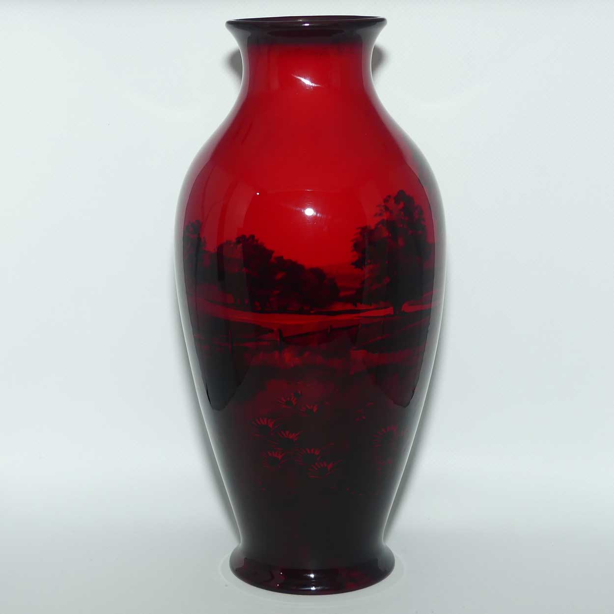 Royal Doulton Flambe Countryside vase | Bulbous shape | 7798