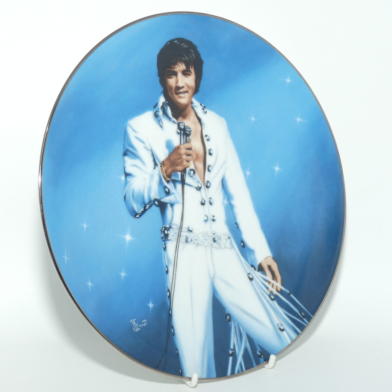 Bradford Exchange collector plate | Elvis Presley by Bruce Emmett | Plate 2 | King of Las Vegas