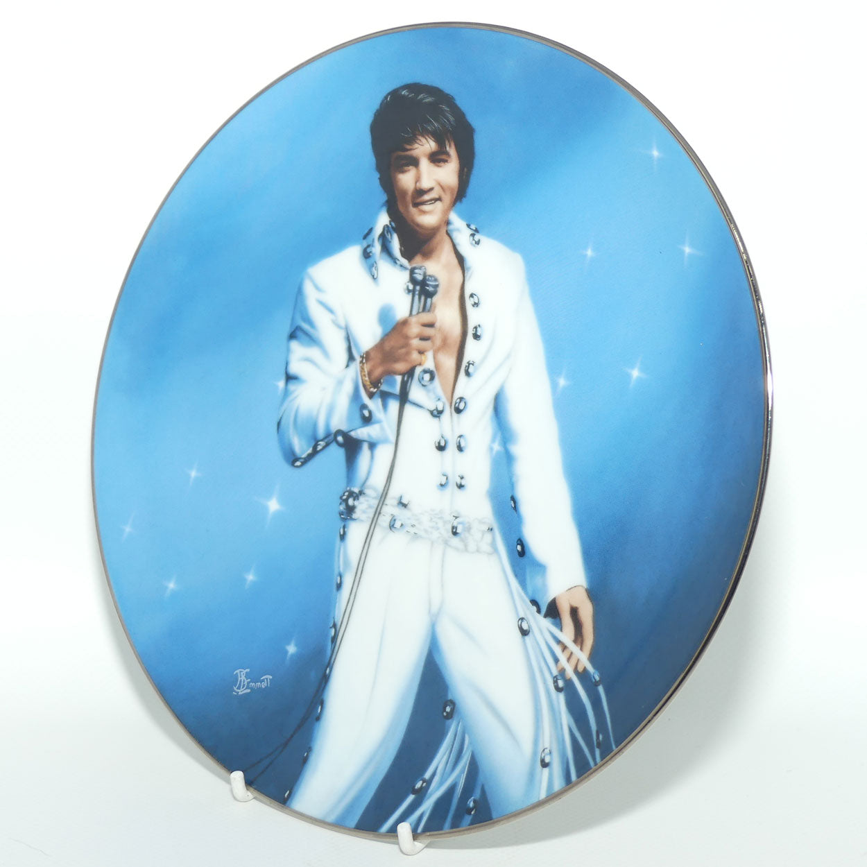 Bradford Exchange collector plate | Elvis Presley by Bruce Emmett | Plate 2 | King of Las Vegas