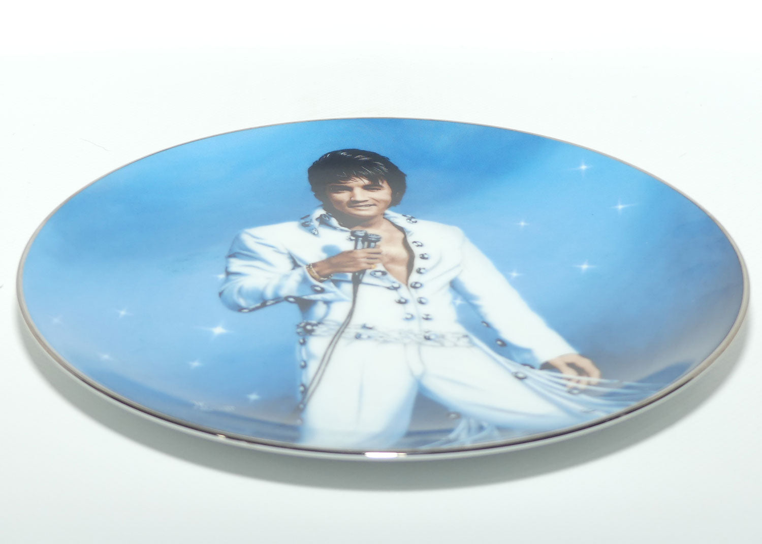 Bradford Exchange collector plate | Elvis Presley by Bruce Emmett | Plate 2 | King of Las Vegas