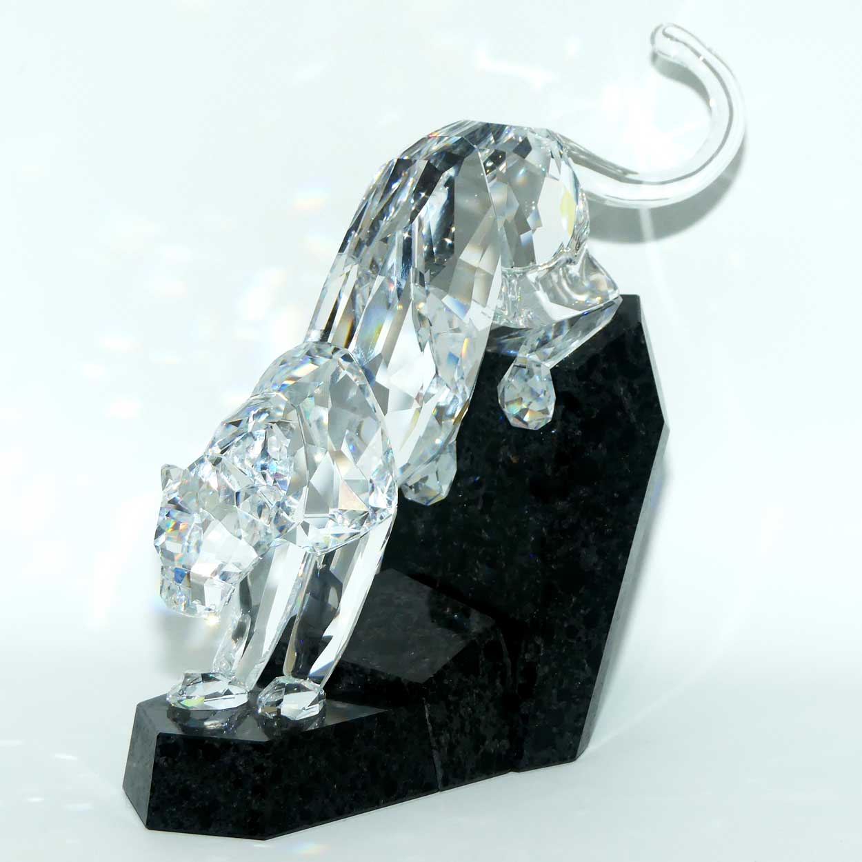 Swarovski Crystal #874337 | Soulmates | Panther on Granite | no box