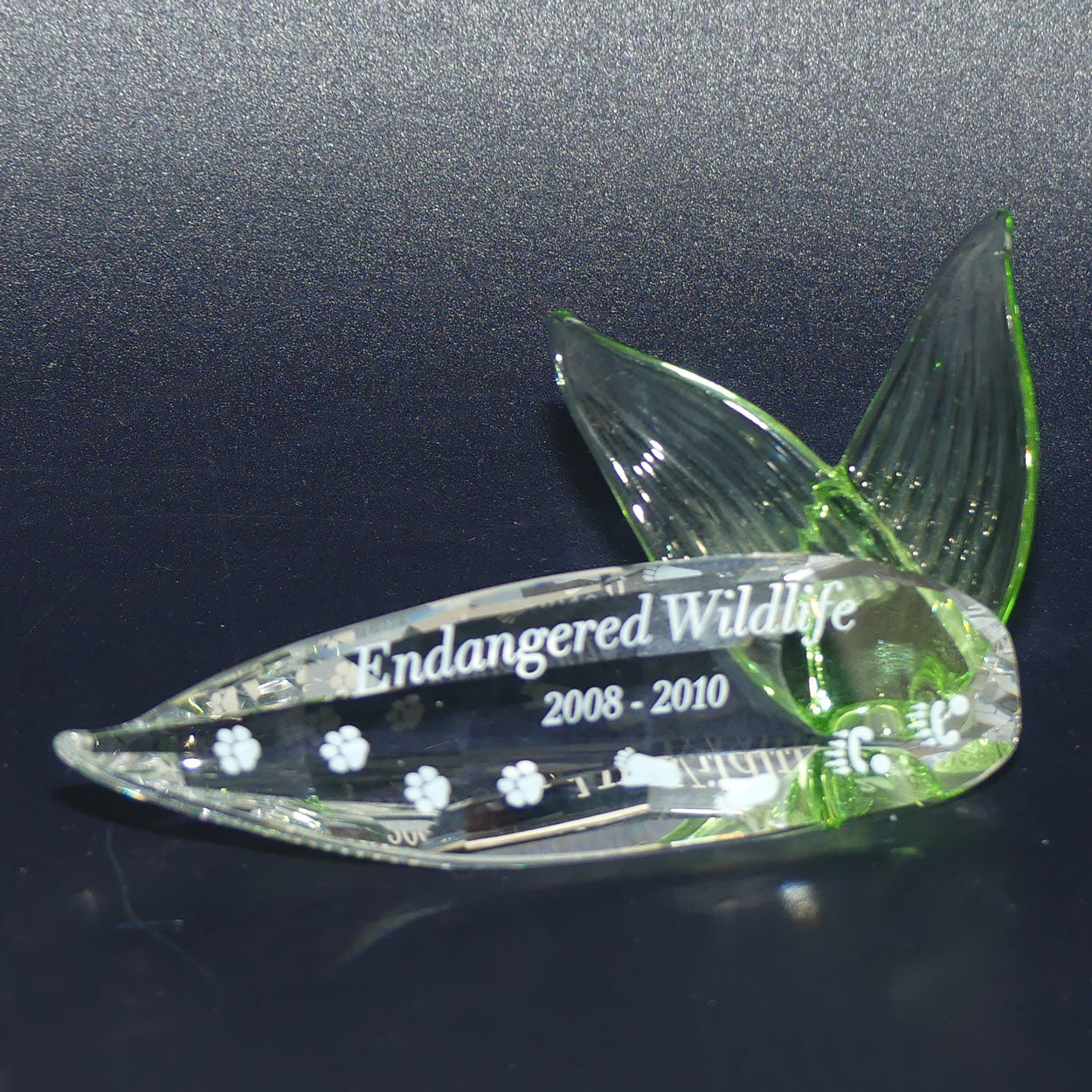 Swarovski Crystal #906929 | 2008 - 2010 SCS Endangered Wildlife display plaque | boxed