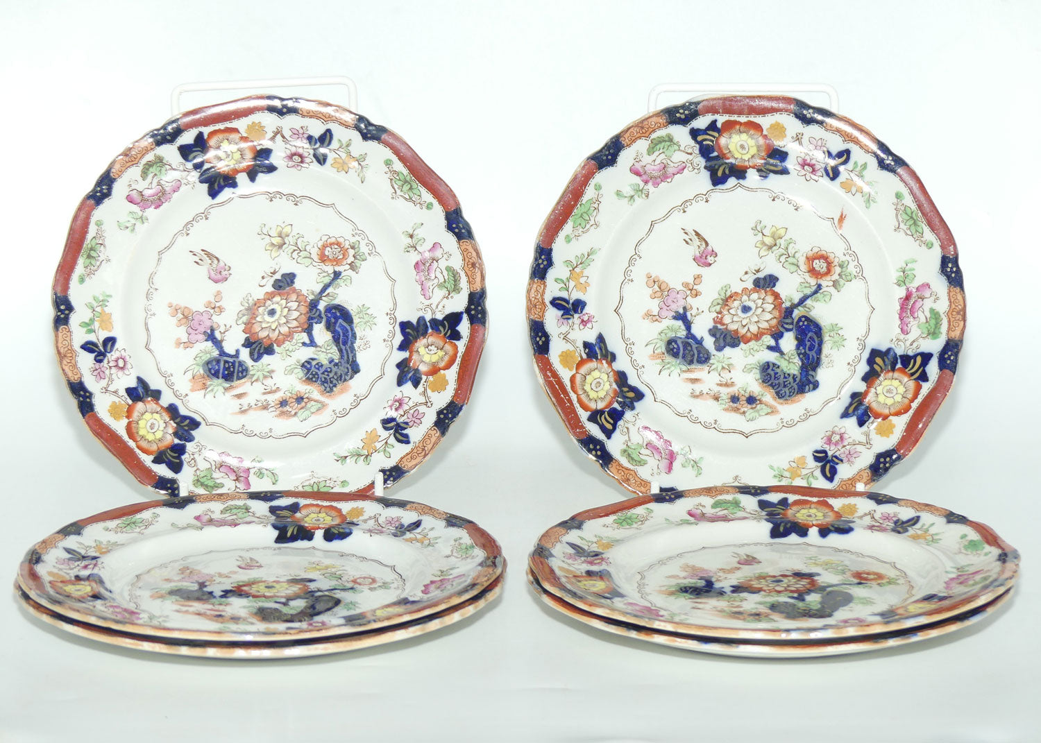Masons Ironstone set of 6 plates | 18cm diam | Pattern B9178