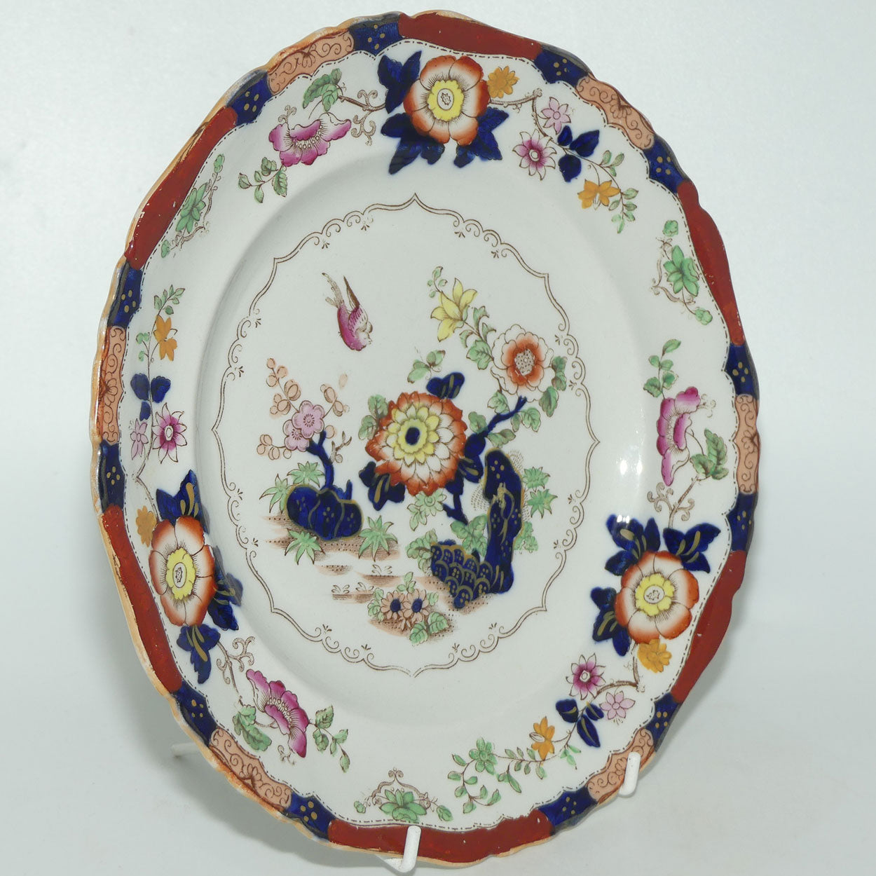 Masons Ironstone set of 6 plates | 23.5cm diam | Pattern B9178