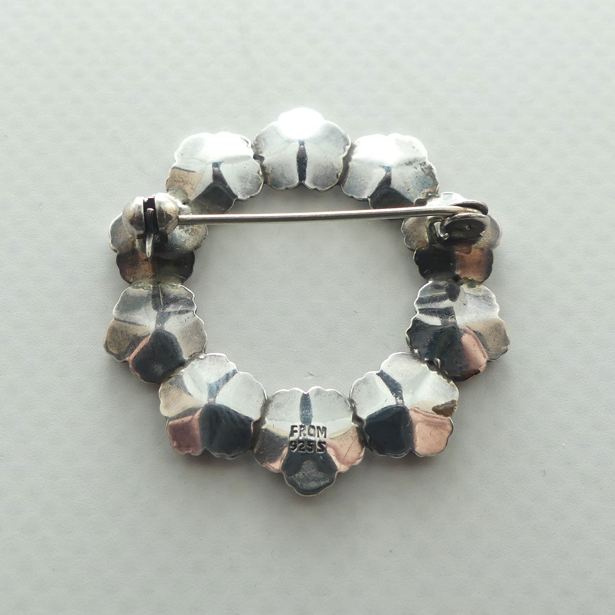 Niels Erik From | NE From | Sterling Silver Denmark | Poppy Wreath brooch