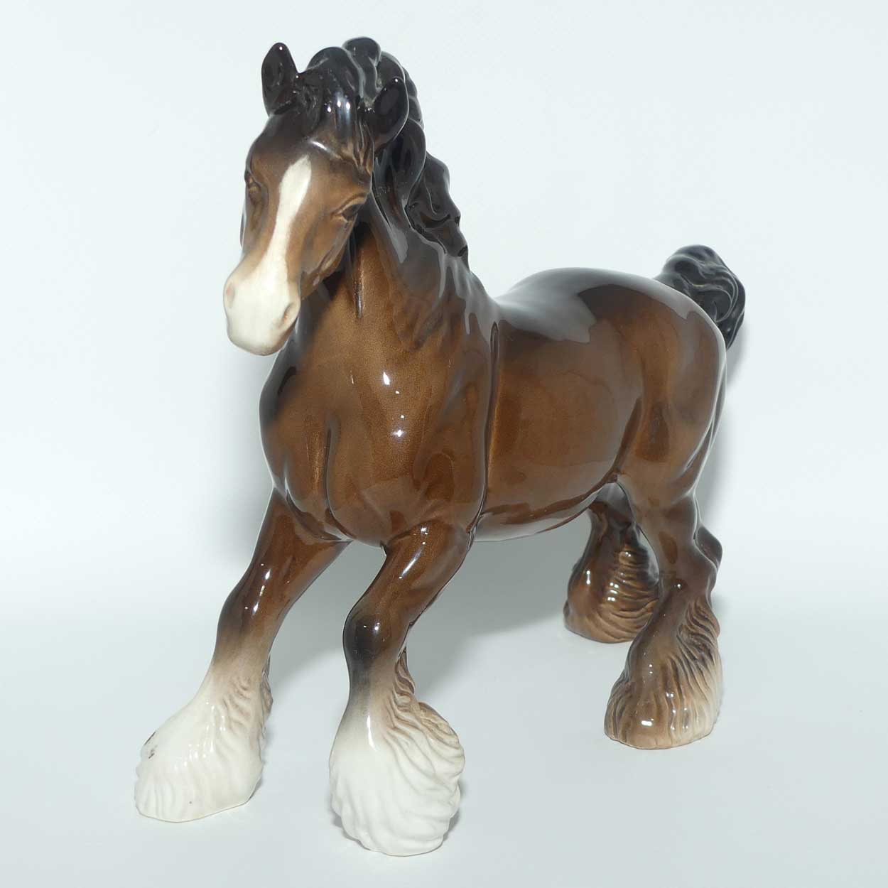 #0975 Beswick Cantering Shire | Brown | Gloss