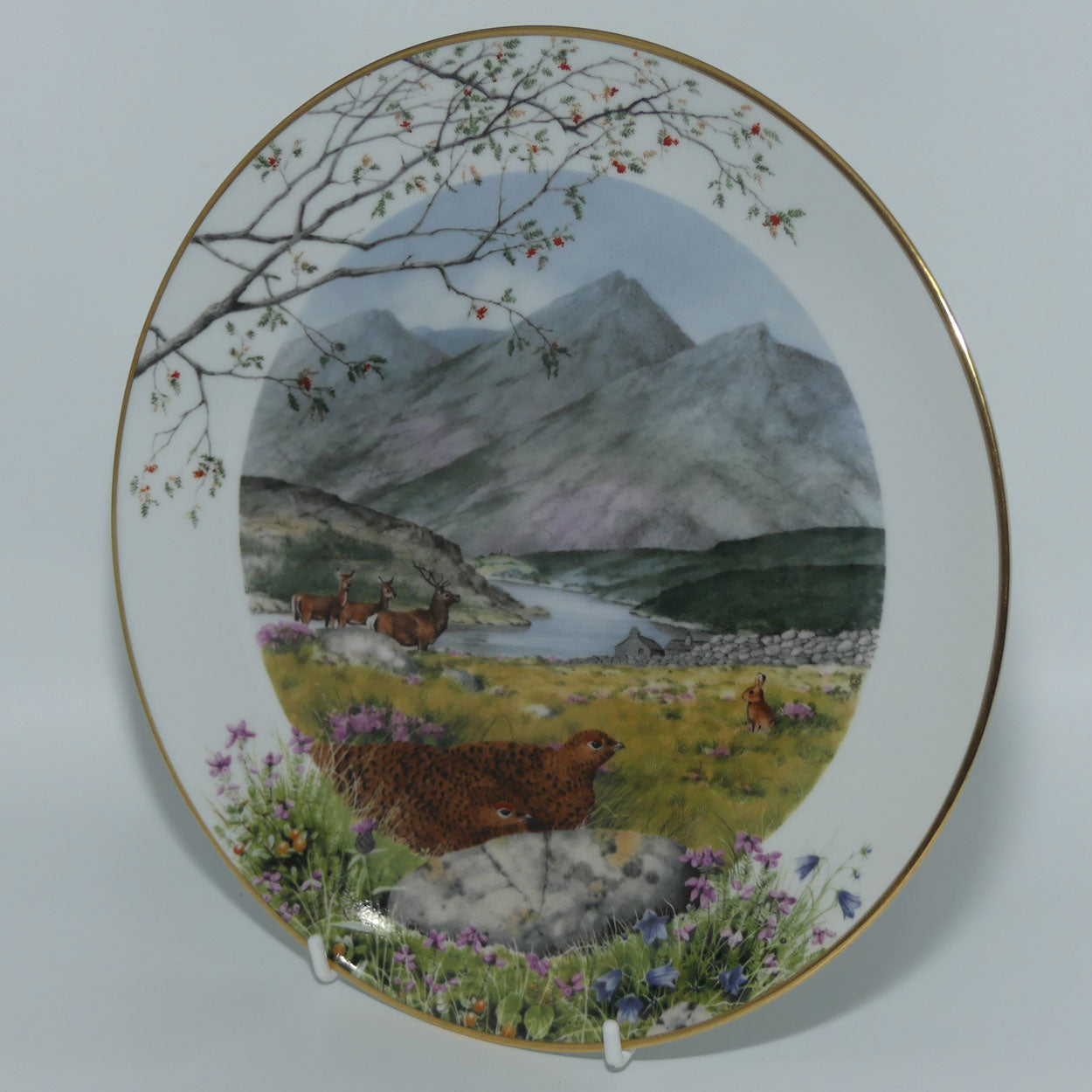 Royal Worcester for Franklin Porcelain | Peter Barnett | Months series | plate #9 | September on the Moors