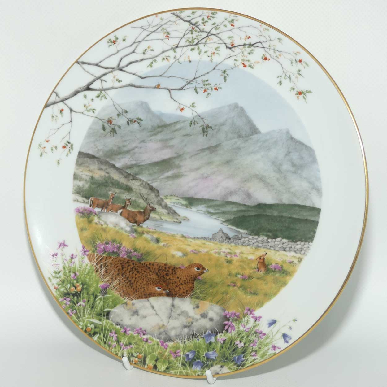 Royal Worcester for Franklin Porcelain | Peter Barnett | Months series | plate #9 | September on the Moors