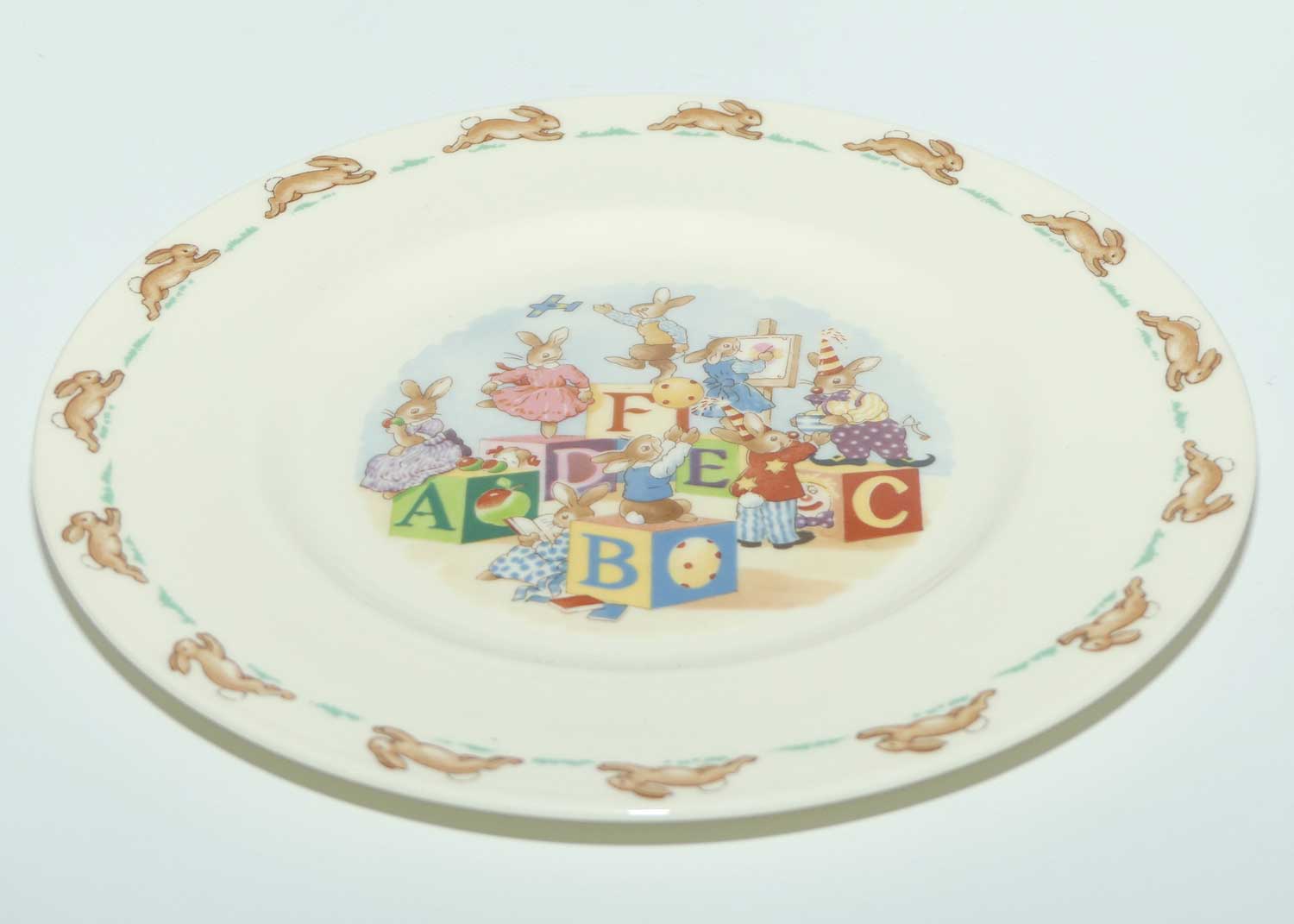 Royal Doulton Bunnykins Tableware ABCDEF plate | 20cm | original box