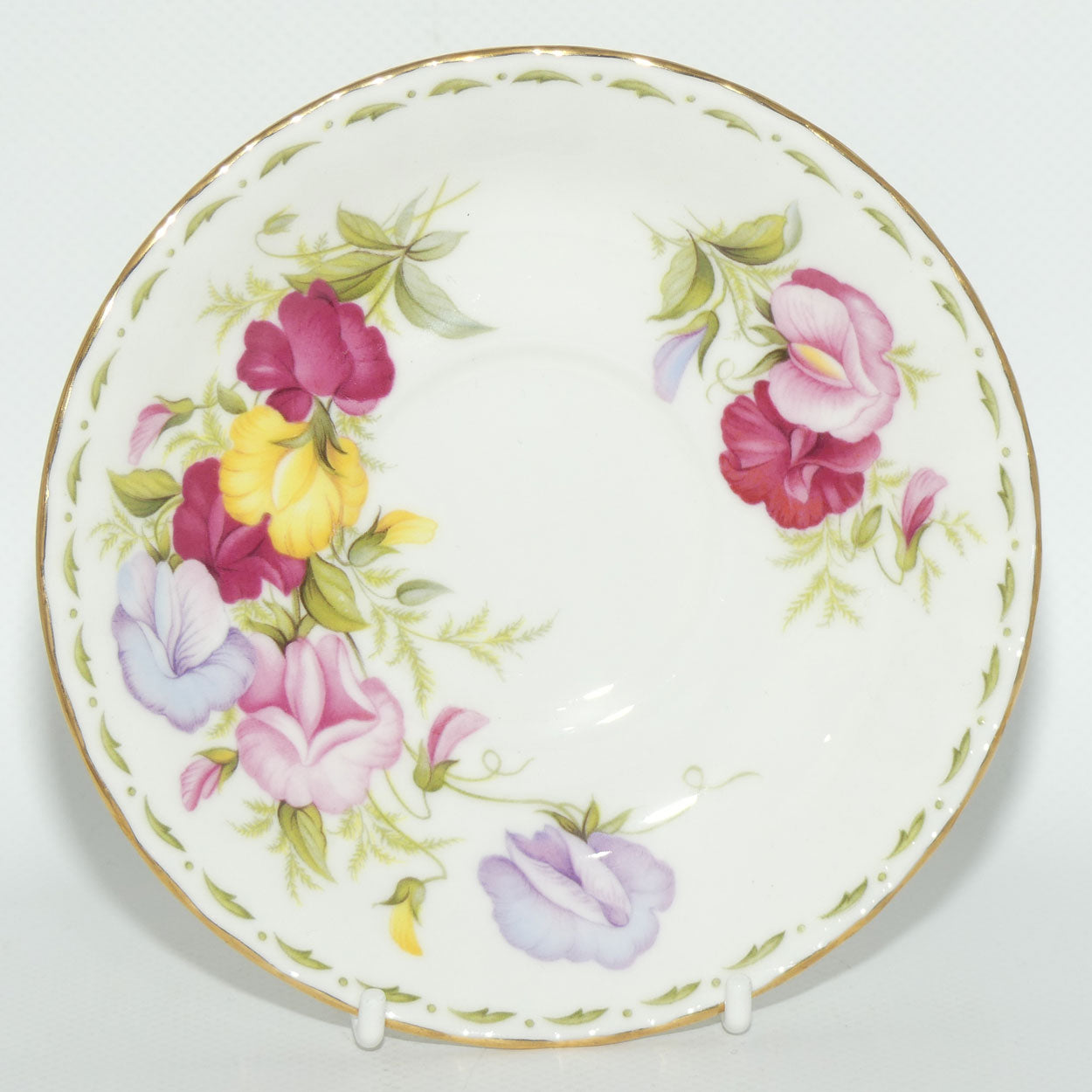 Royal Albert Bone China England | Flower of the Month series | April Sweet Pea duo