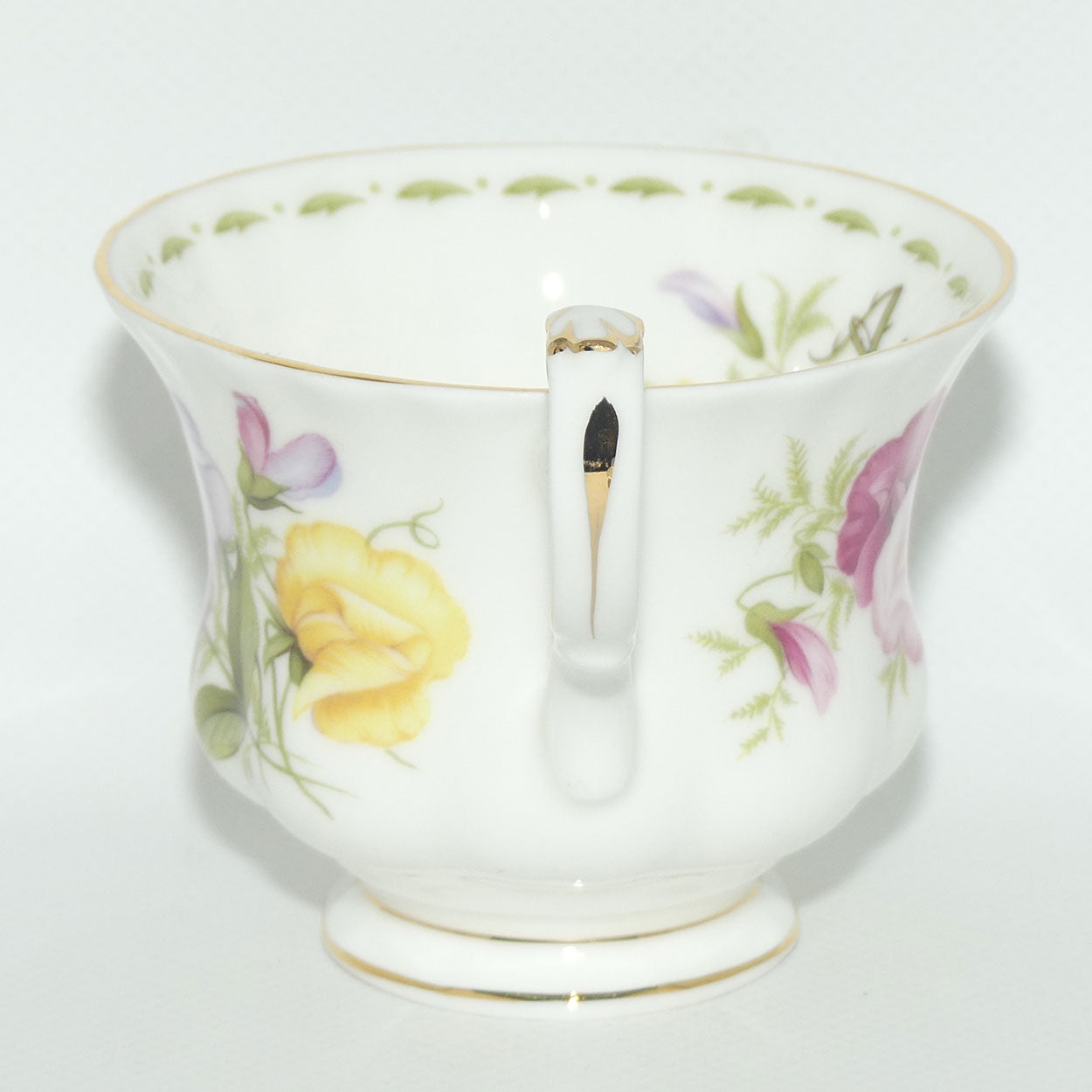Royal Albert Bone China England | Flower of the Month series | April Sweet Pea trio