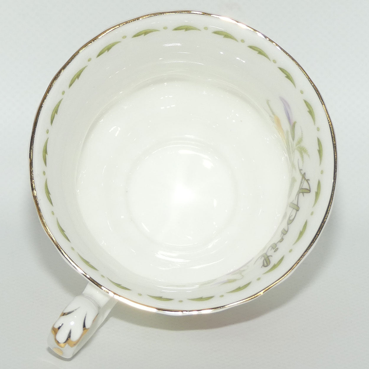 Royal Albert Bone China England | Flower of the Month series | April Sweet Pea trio