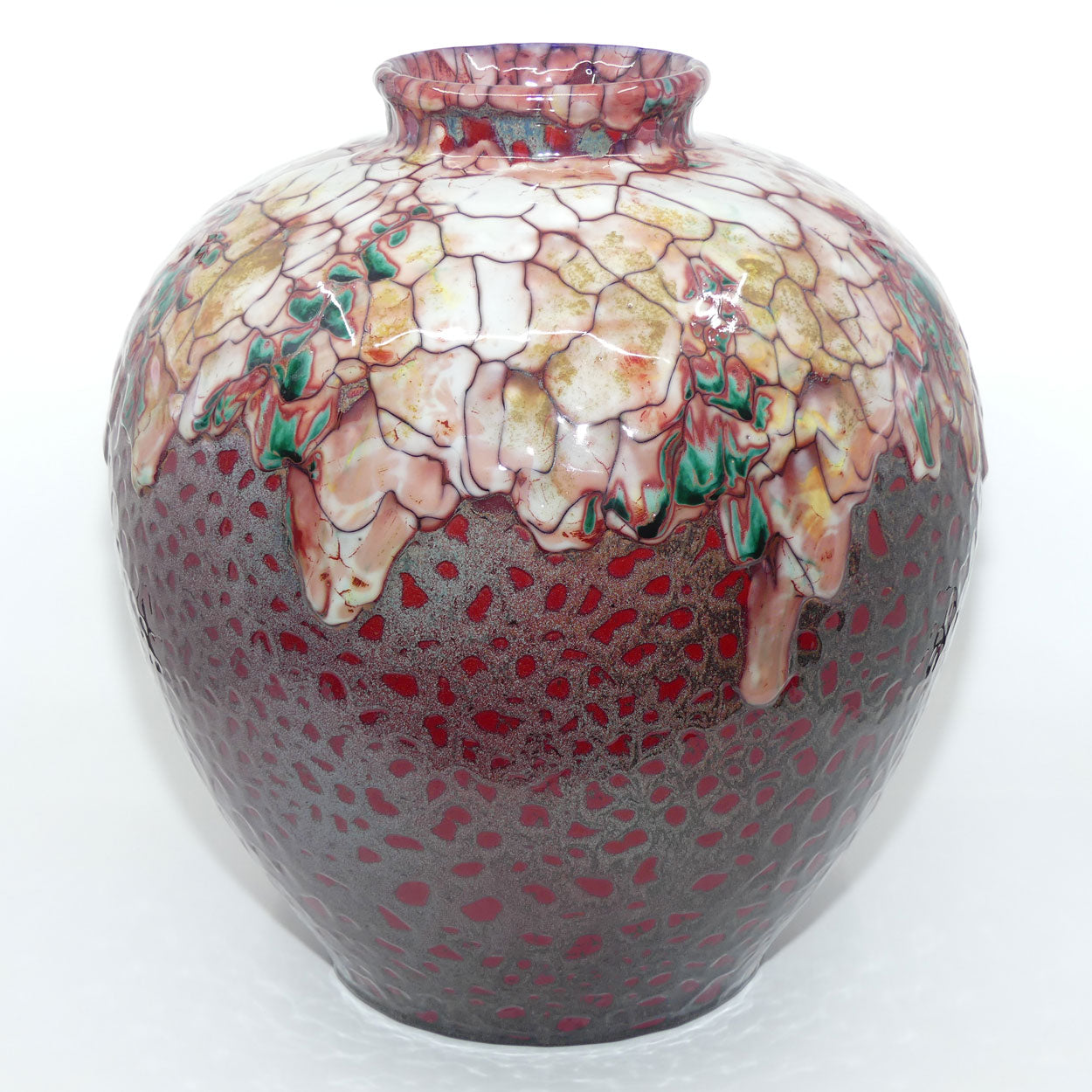 BA21 Royal Doulton Burslem Artwares Flambe | Sanming Vase in Chang | LE 002/125