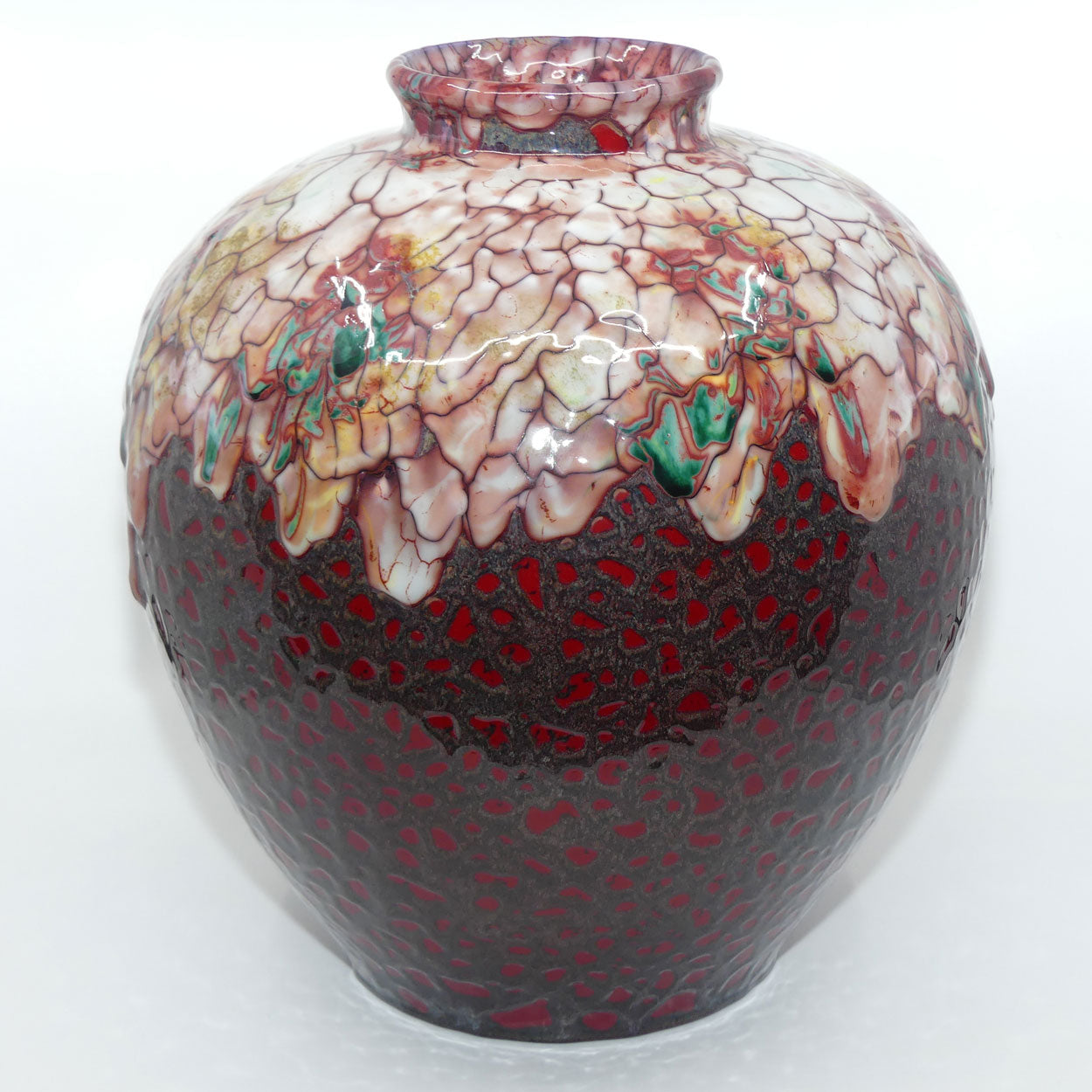 BA21 Royal Doulton Burslem Artwares Flambe | Sanming Vase in Chang | LE 002/125