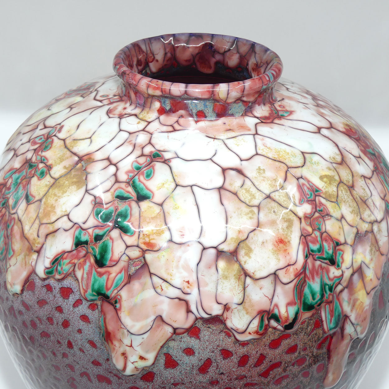 BA21 Royal Doulton Burslem Artwares Flambe | Sanming Vase in Chang | LE 002/125
