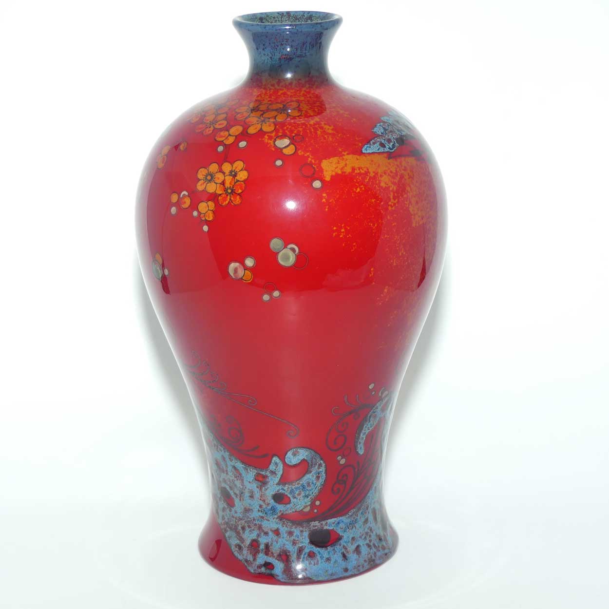 BA02 Royal Doulton Burslem Artwares Flambe | Bird of Paradise vase | LE 95/150