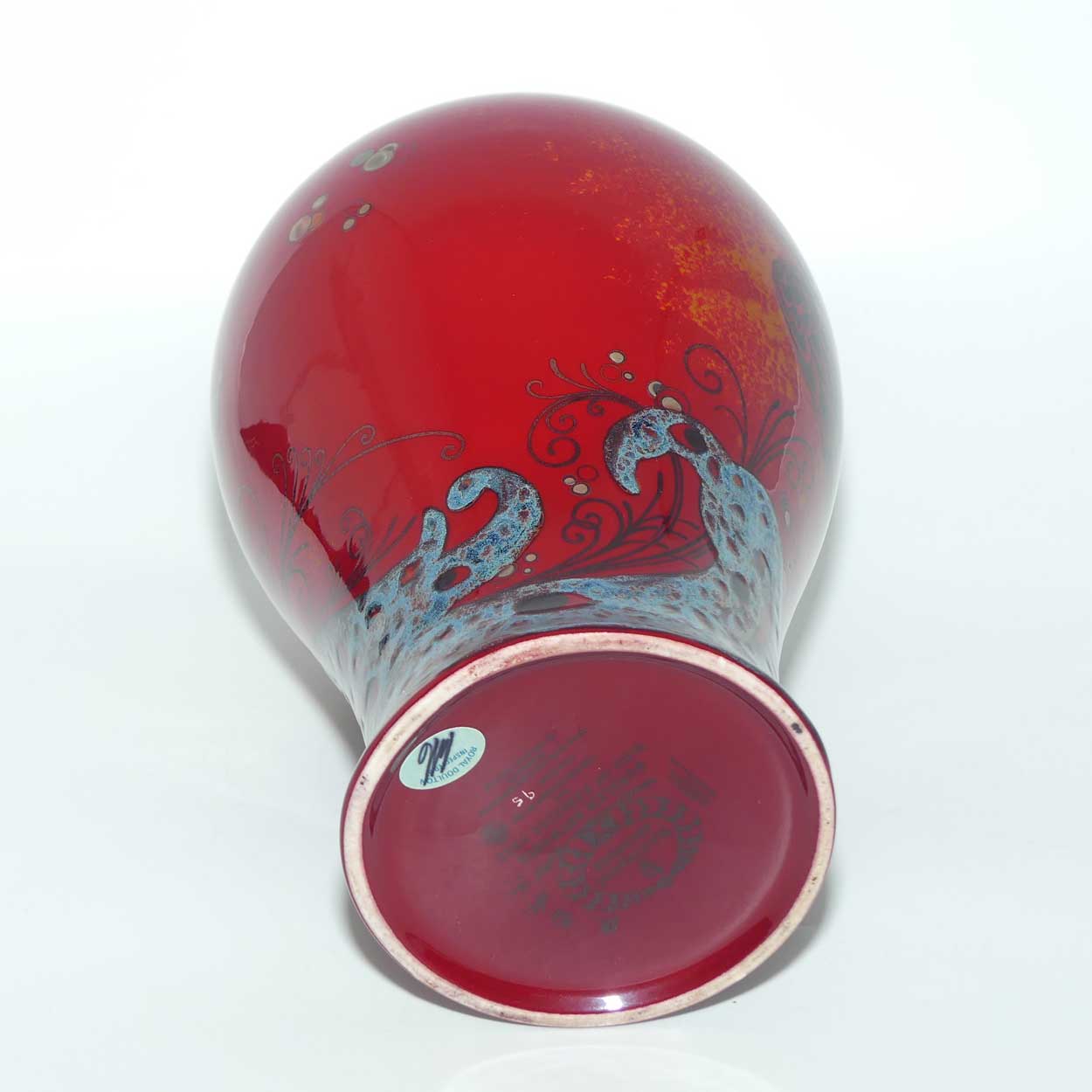 BA02 Royal Doulton Burslem Artwares Flambe | Bird of Paradise vase | LE 95/150