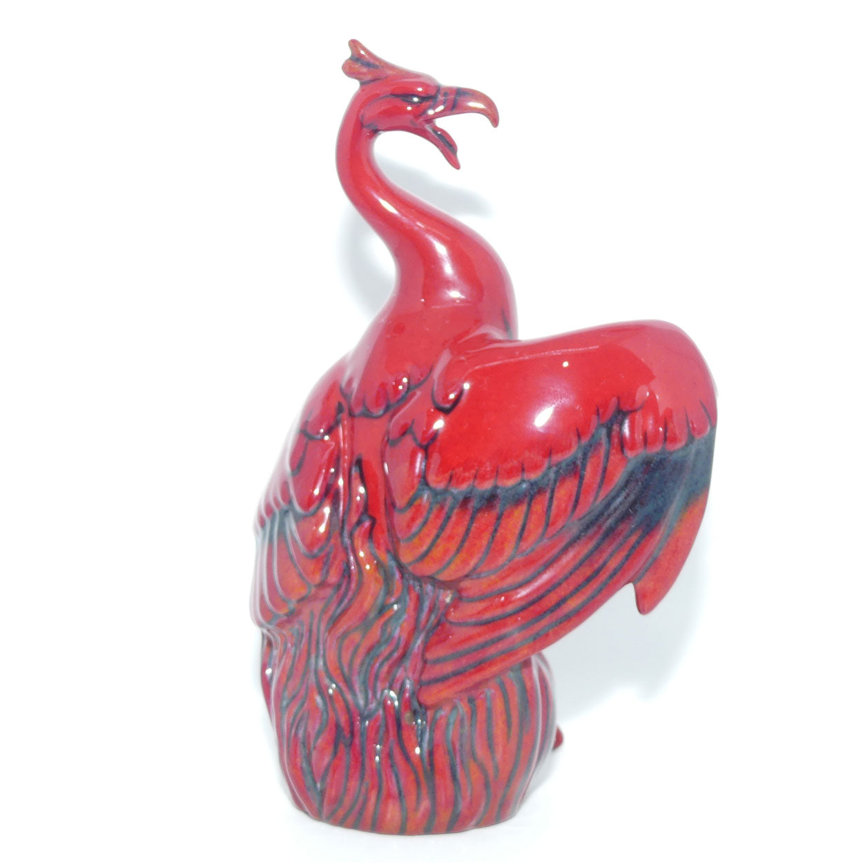 BA68 Royal Doulton Burslem Artwares Flambe | Nien Yen Phoenix