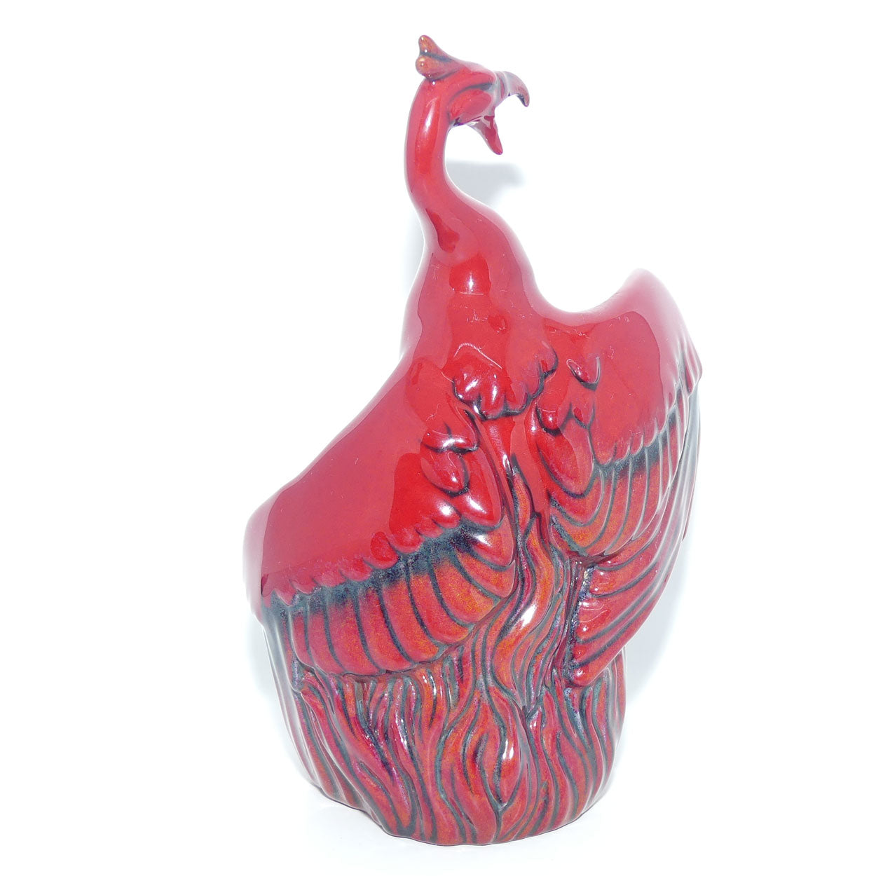 BA68 Royal Doulton Burslem Artwares Flambe | Nien Yen Phoenix