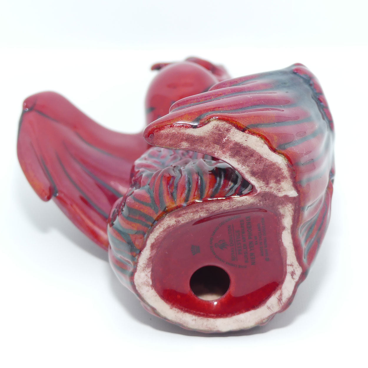 BA68 Royal Doulton Burslem Artwares Flambe | Nien Yen Phoenix