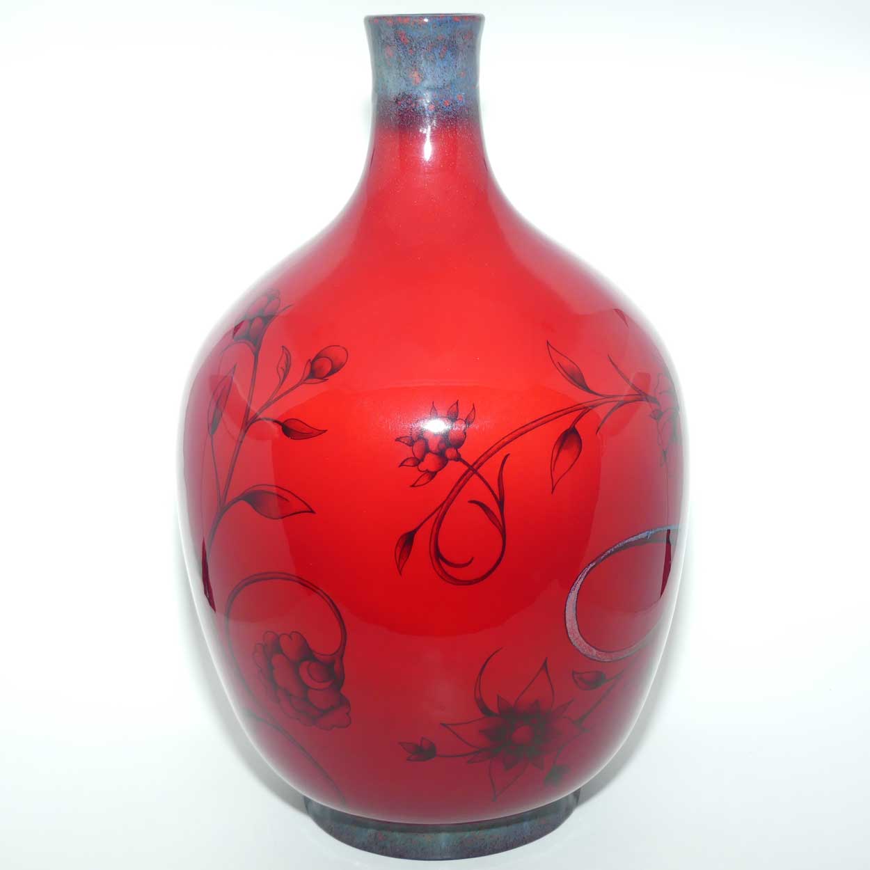 BA83 Royal Doulton Burslem Artwares Flambe Tianjin Dragon Vase | Box + Cert