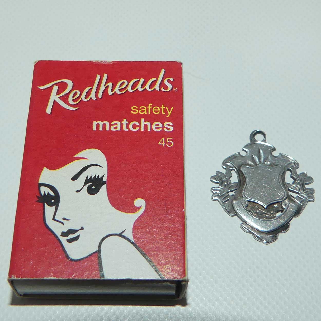 Sterling Silver fob medal | Traditional Shield design | Birmingham 1903