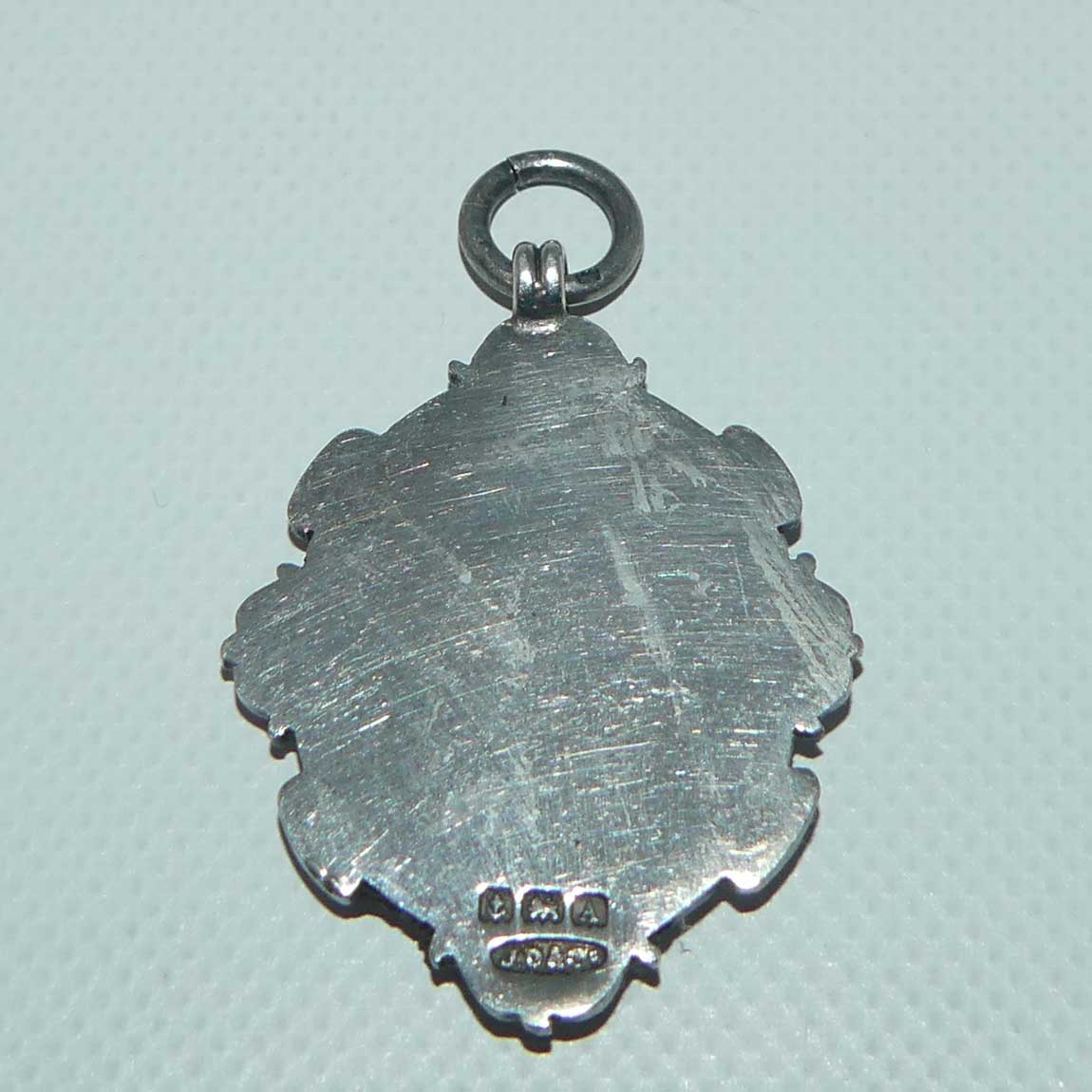 Sterling Silver fob medal | Traditional Shield design | Birmingham 1925