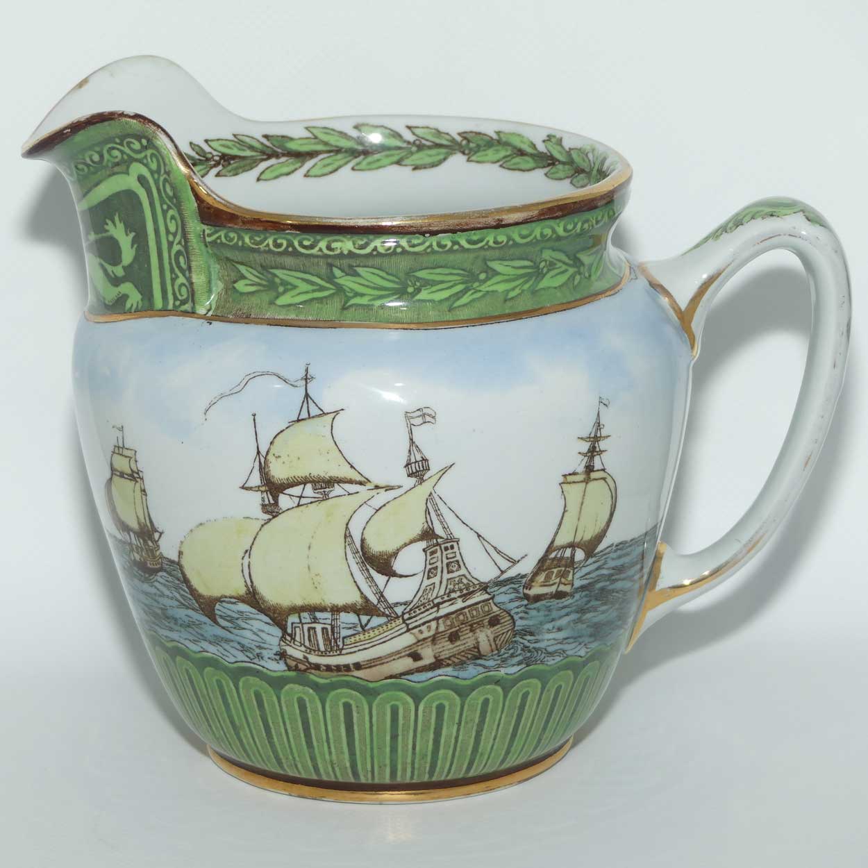 Royal Doulton Galleons large jug D1778 | Castle shape