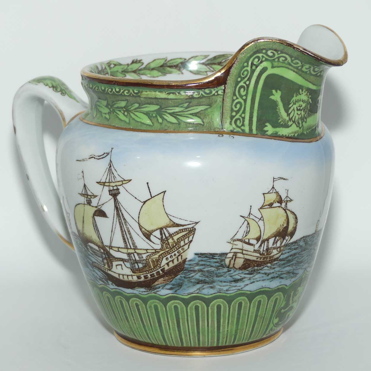 Royal Doulton Galleons large jug D1778 | Castle shape