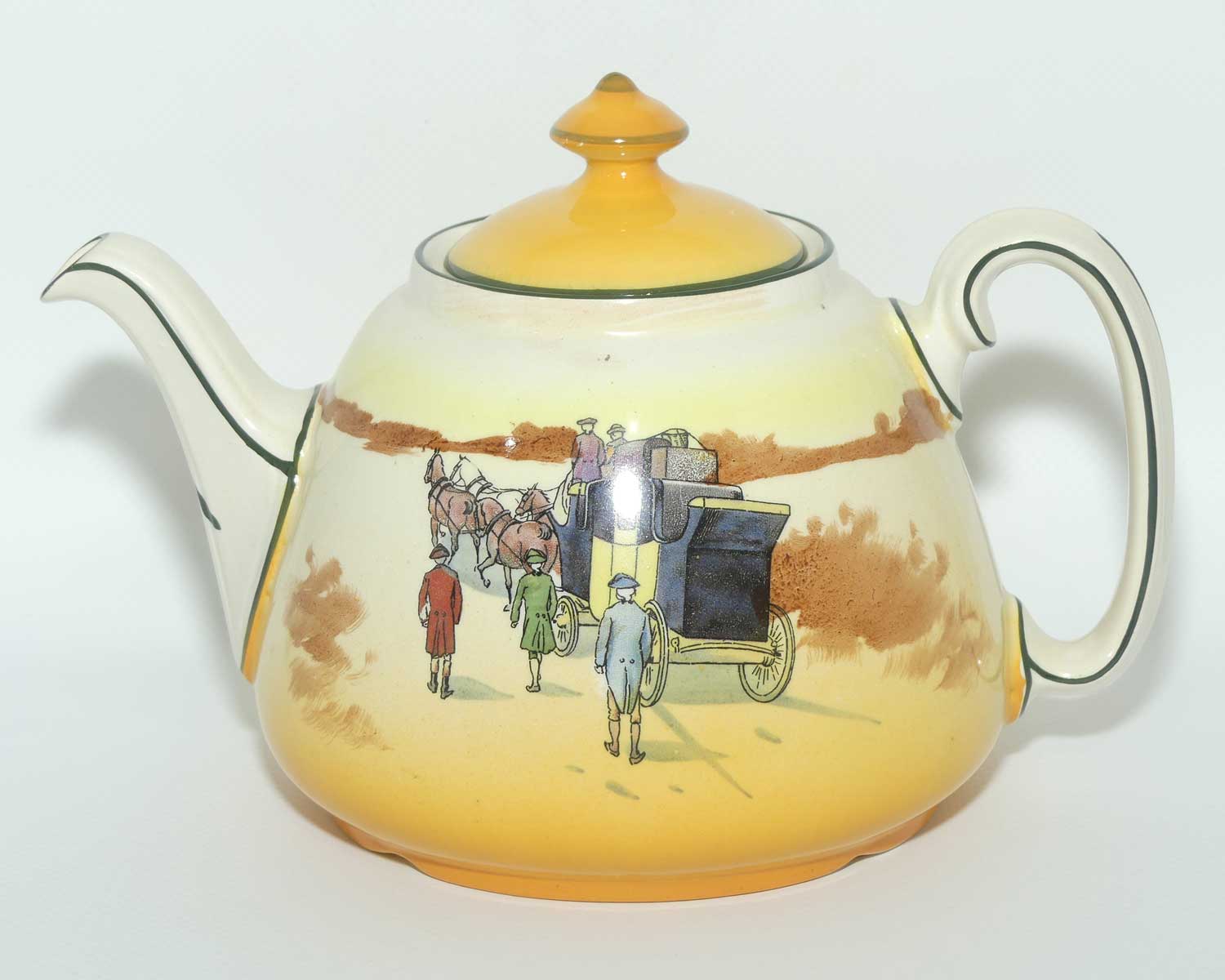 Royal Doulton Coaching Days Joan shape tea pot | Medium D2716