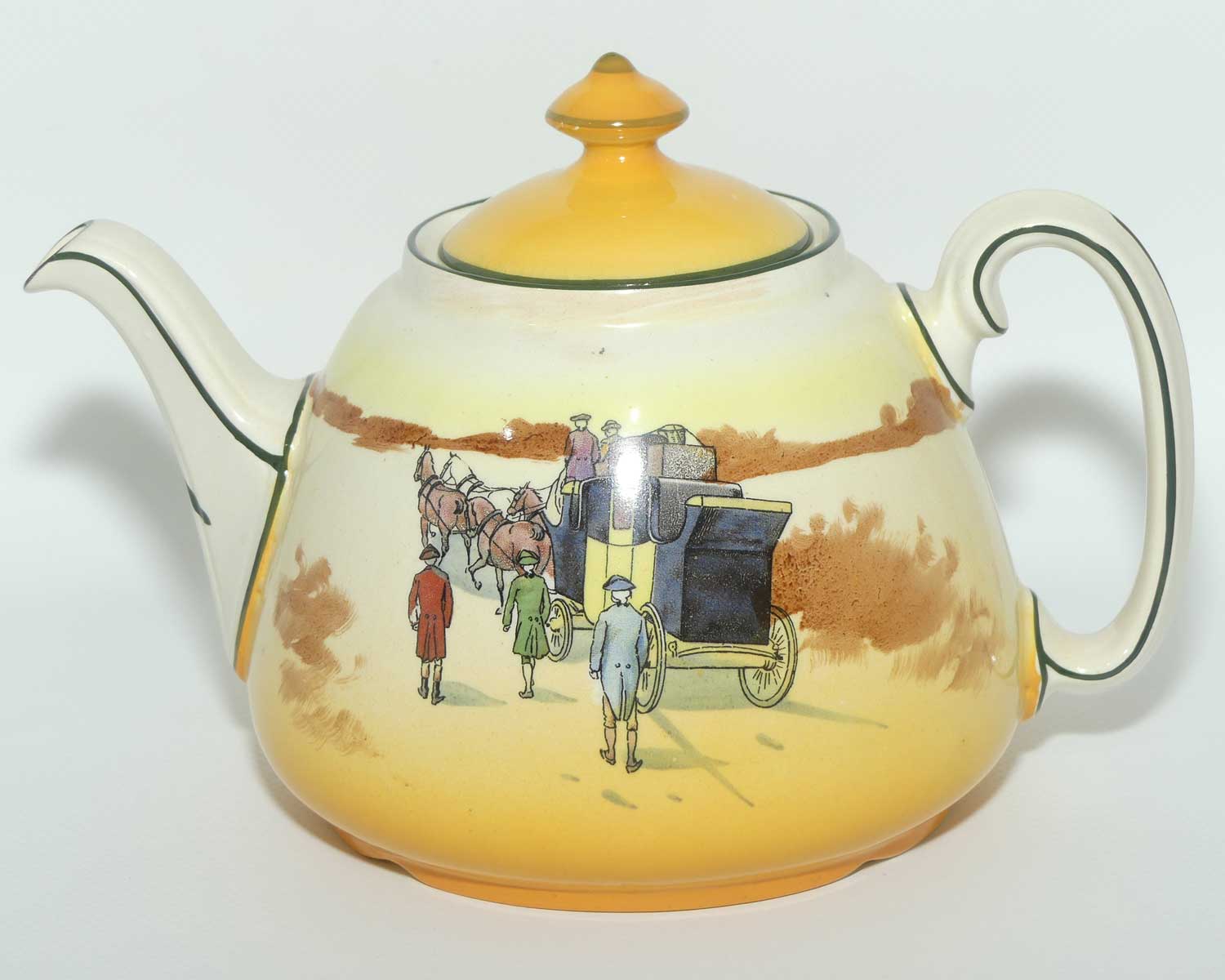 Royal Doulton Coaching Days Joan shape tea pot | Medium D2716