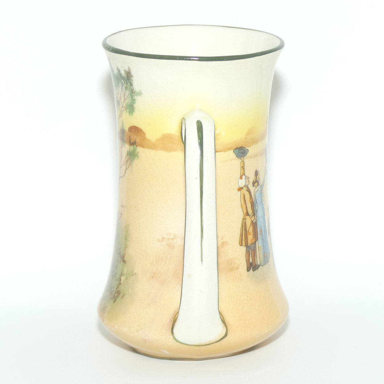 Royal Doulton Coaching Days twin loop handle vase D2716