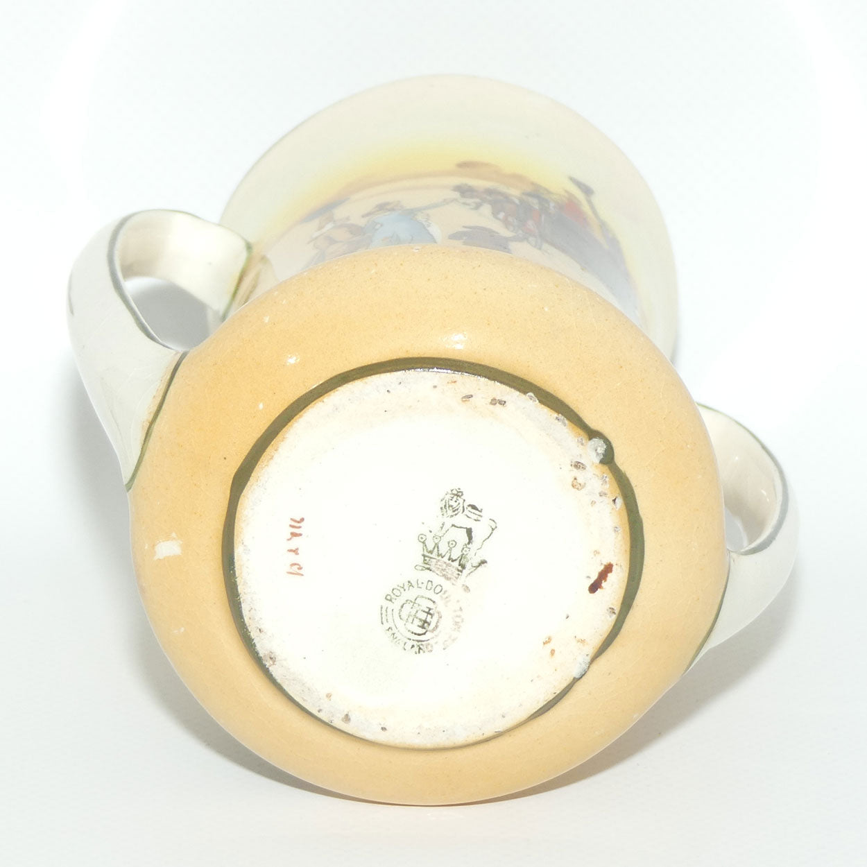 Royal Doulton Coaching Days twin loop handle vase D2716