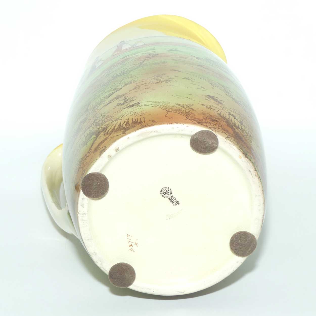 Royal Doulton Welsh pattern Mayfair shape jug and basin set D2717